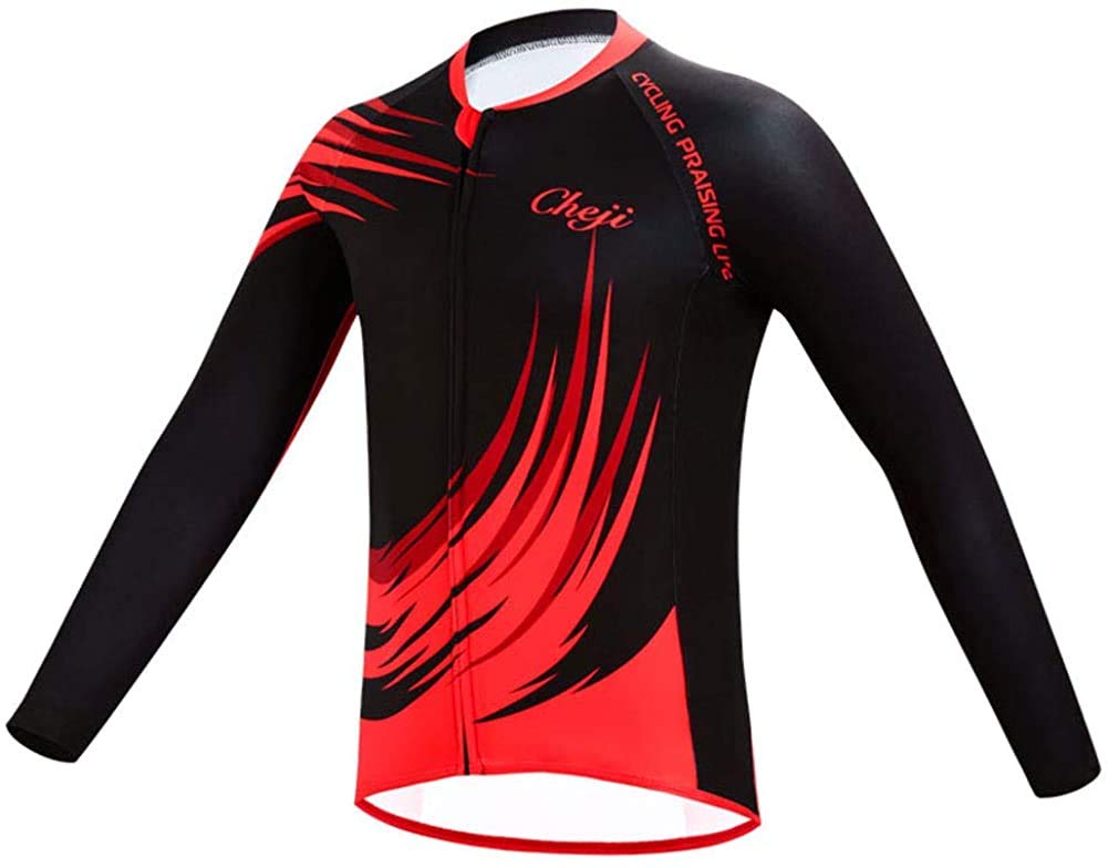 Traje De Ciclismo Niño Maillot De Ciclismo Niño (Bicicleta Camiseta Manga Larga + Pantalones Largos con Asiento Acolchado)