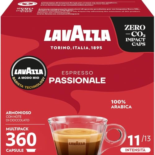 Lavazza, A Modo Mio Passionale, 360 Capsule Caffè, 100% Arabica,