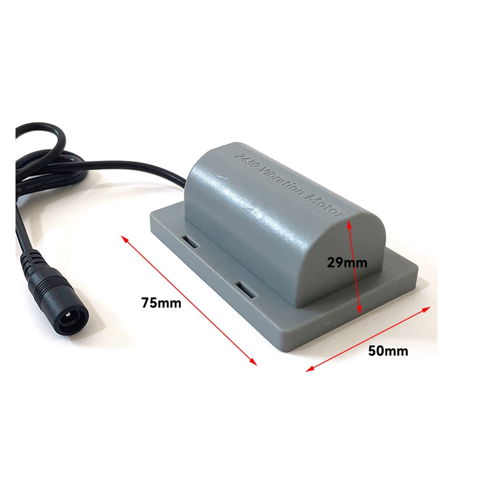 Motore A Vibrazione 12V 2430 RPM – Tipo 2430 CC, Per Cinture Massaggianti, Cuscini, Mangiatoie E Piastre Vibranti – Uso Intermittente, Dimensioni 75x50x29 Mm