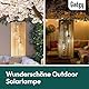 Gadgy Solarlaterne für Außen im Rattan-Look – Hängend oder als Tischlampe – Dekorative Solarleuchte für Terrasse & Balkon – LED Gartenbeleuchtung für Außenbereich