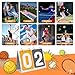 TruZetetic Scoreboard Flip Tabletop Score Counter – Portable, Waterproof & Durable for Pool, Table Tennis, Badminton, Basketball, Cornhole & Sports Training (2-Digit)