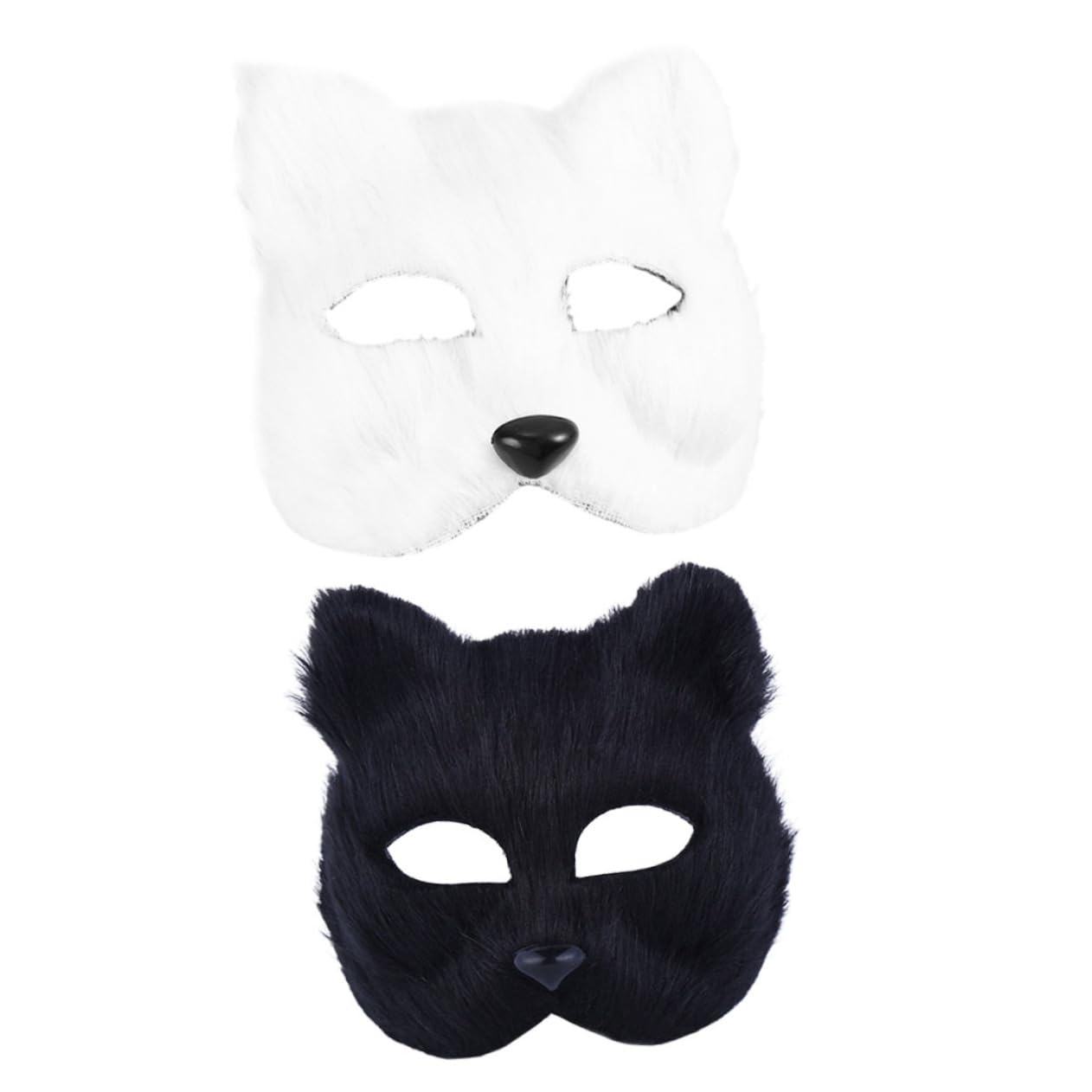 FOYTOKI Blank Masks for Women Hand Painting Masks Japanese Half Mask for Cosplay and Party