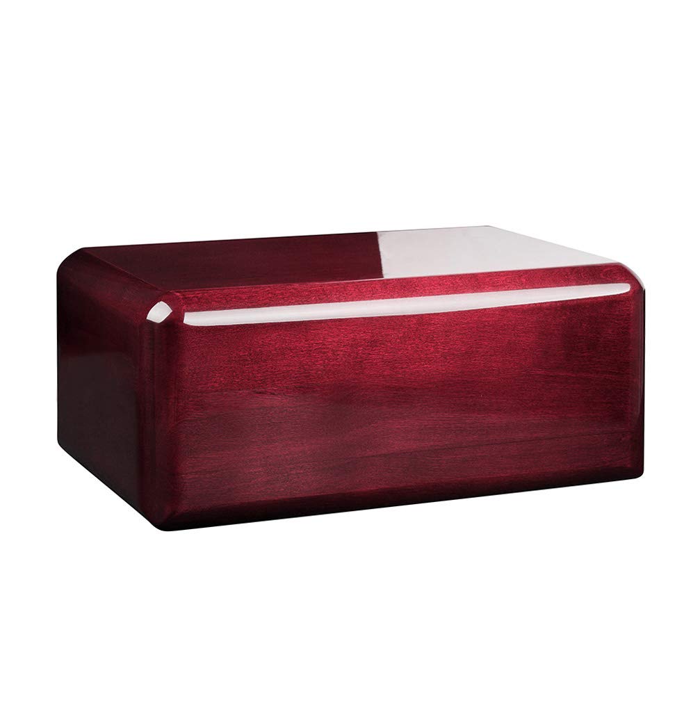 Gregspol LtdAdult Cremation Urn for Ashes Unique Memorial Funeral urn for Human Ashes WU52M (Mahogany, Plain)