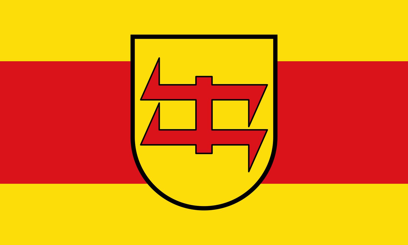 Drapeau Wiefelstede grand modèle pour décoration extérieure et fêtes