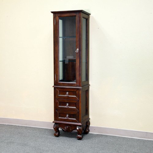 Bellaterra Home 202016H-Tower Linen Cabinet, Wood, Walnut #TOP30