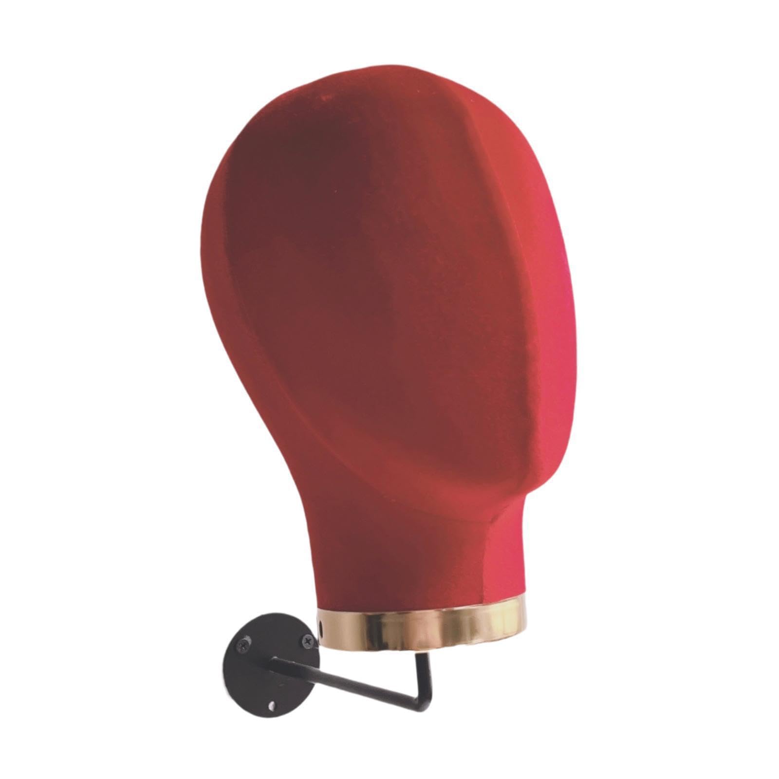 POXZSFX Sleek Wall-Mounted Mannequin Head Display Organizing Hats And Hairpieces In Home Spaces Hair Accessories Wig Display Holder Multifunctional Headdress