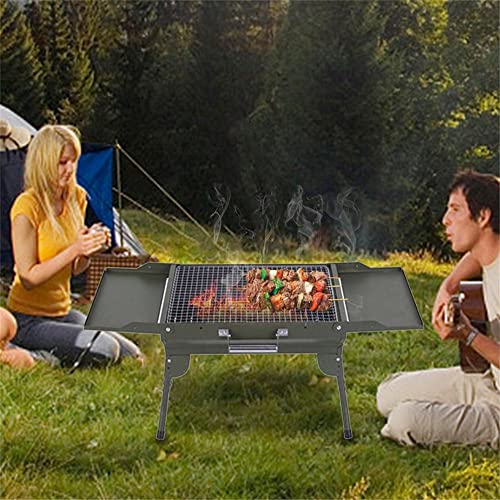 Barbecue portable pliable compact pour encombrement réduit en camping