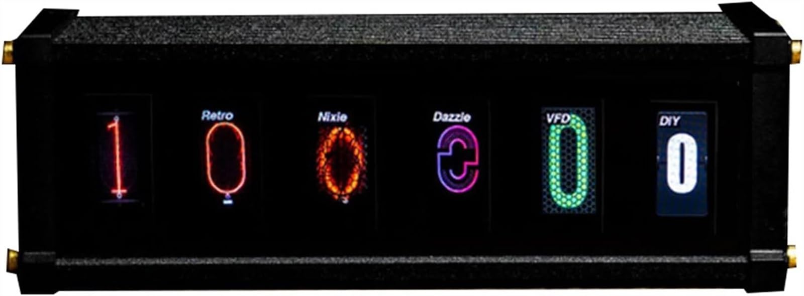 Amazon.co.jp: RGB ニキシー管時計、電子 6 桁表示時計キット、RGB 