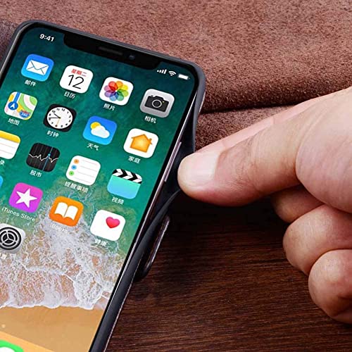 Housse cuir iPhone 12 Mini véritable et protectrice couleur Svart - 5