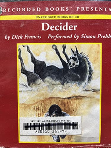 Decider by Dick Francis Unabridged CD Audiobook 0788798677 Book Cover