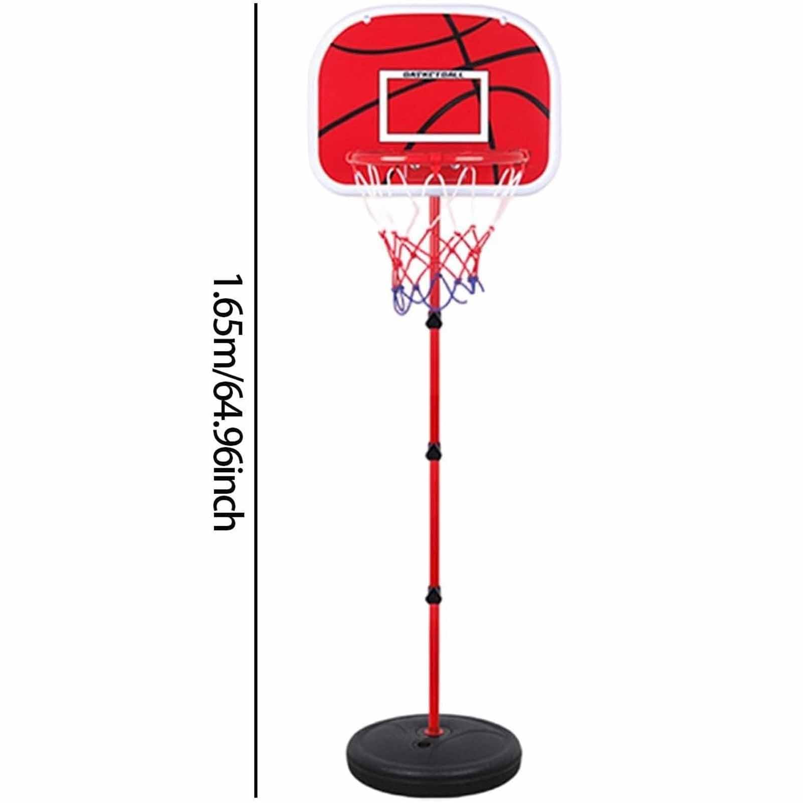 Aro de Baloncesto portátil, Altura Ajustable de 63-165 cm