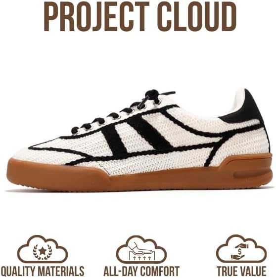 Project Cloud Genuine Leather Casual Sneakers for Women - Memory Foam Insoles Lace-Up Womens Shoes & Lightweight Women's Fashion Sneakers - Slip On Shoes for Women Footwear (Verdy) - Image 4