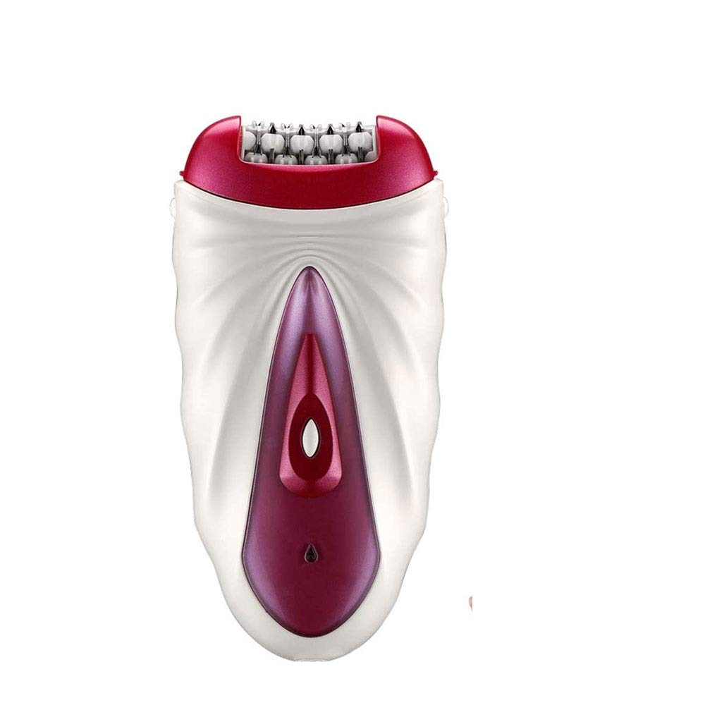 NCRD Epilator de depilación for Mujeres Afeitadora de afeitadora eléctrica Recargable for Cuerpo de Cabello inalámbrico. (Color : Red)