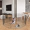 Puppy-Pet-Playpen-8-Panel-24-Inch-Indoor-Outdoor-Metal-Portable-Folding-Animal-Exercise-Dog-Fence-Ideal-for-Pet-Animals-Dog-Cat-Rabbit-Breed-Puppy Sturdy Dog Fence