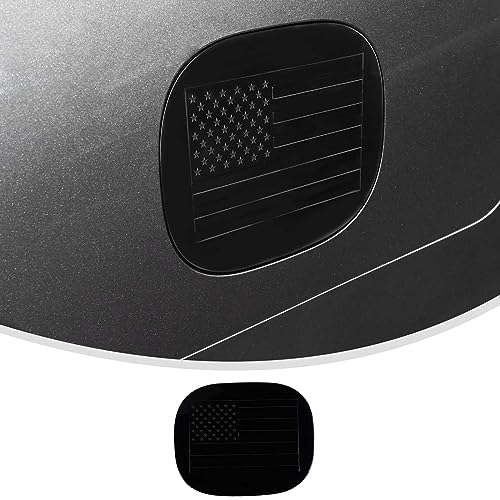 Linskip Fuel Door Cover Compatible with 2021-2024 2025 Chevy Suburban Tahoe & GMC YUKON, Gas Tank Cover, Exterior Accessories(Gloss Black)