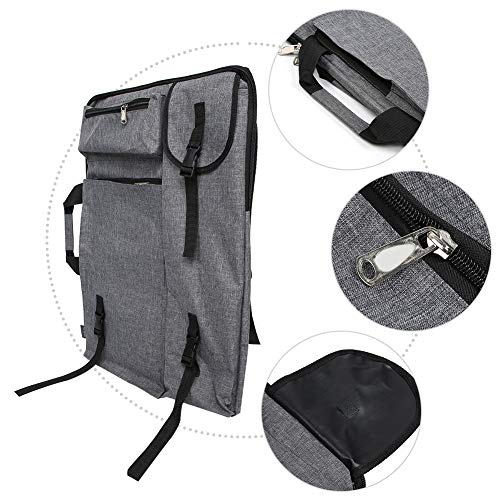 Portfólio de artista, mochila de desenho à prova d'água multifuncional bolsa de arte para desenho e