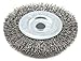 Forney 72742 Wire Wheel Brush, Coarse Crimped with 1/2-Inch Arbor, 4-Inch-by-.012-Inch