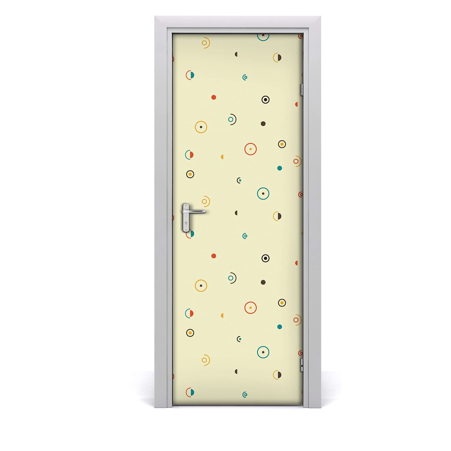 Papier peint sur la porte mural pour transformer un couloir sombre