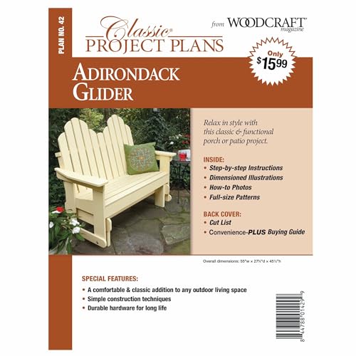 Adirondack Glider - Paper Plan - Material Not Included