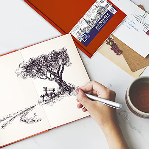 Oxford Artbook A5 Hardback Sketchbook 96 Pages 100 g Assorted Colours, multicoloured - Image 2