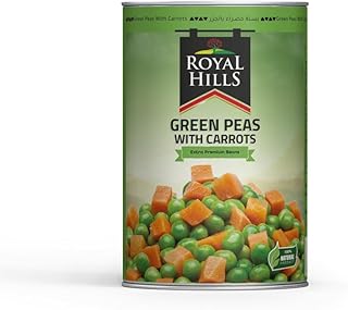 بازلاء خضراء بالجزر من رويال هيلز - 400 جرام