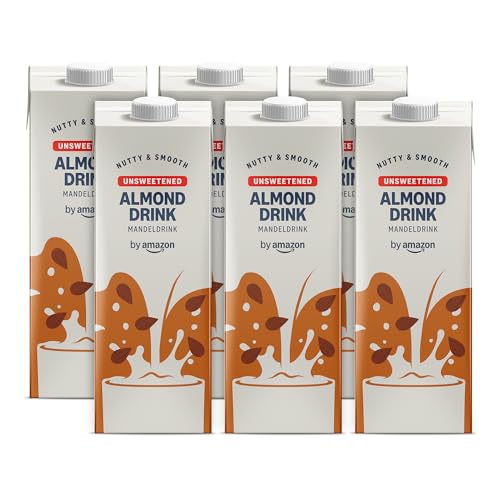 by Amazon Sin Azúcar Bebida De Almendra, 6 x 1L