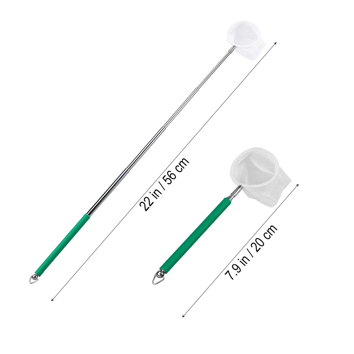 Retino Telescopico Per Acquario - Rete In Acciaio Inossidabile Sicura Per Pesci (Giallo) - Foto 3