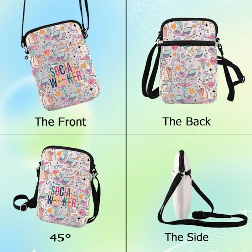 G2TUP Social Worker Crossbody Bag Social Workers Gifts Social Work Travel Shoulder Bag Social Volunteer Survival Kit3
