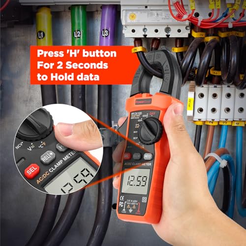 image for PowerBear Digital Clamp Meter Multimeter 6000 Counts for AC/DC Current