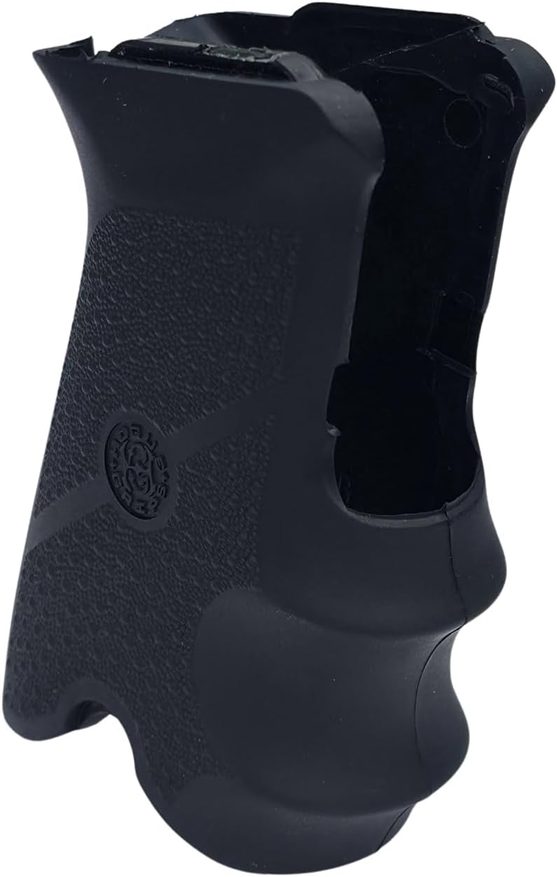 Hogue Rubber Grip w/ Finger Grooves for Ruger P85, P89, P90 & P91, Black - 85000