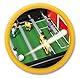 Chicos - Kinderfußballtisch Strategische Liga | Kinderfußballtisch mit Tormarkierung | Auswechselbare Spieler | mit Beinen ab 3 Jahren | Rot und schwarz | Maße 79 x 66 x 68 cm (72302)