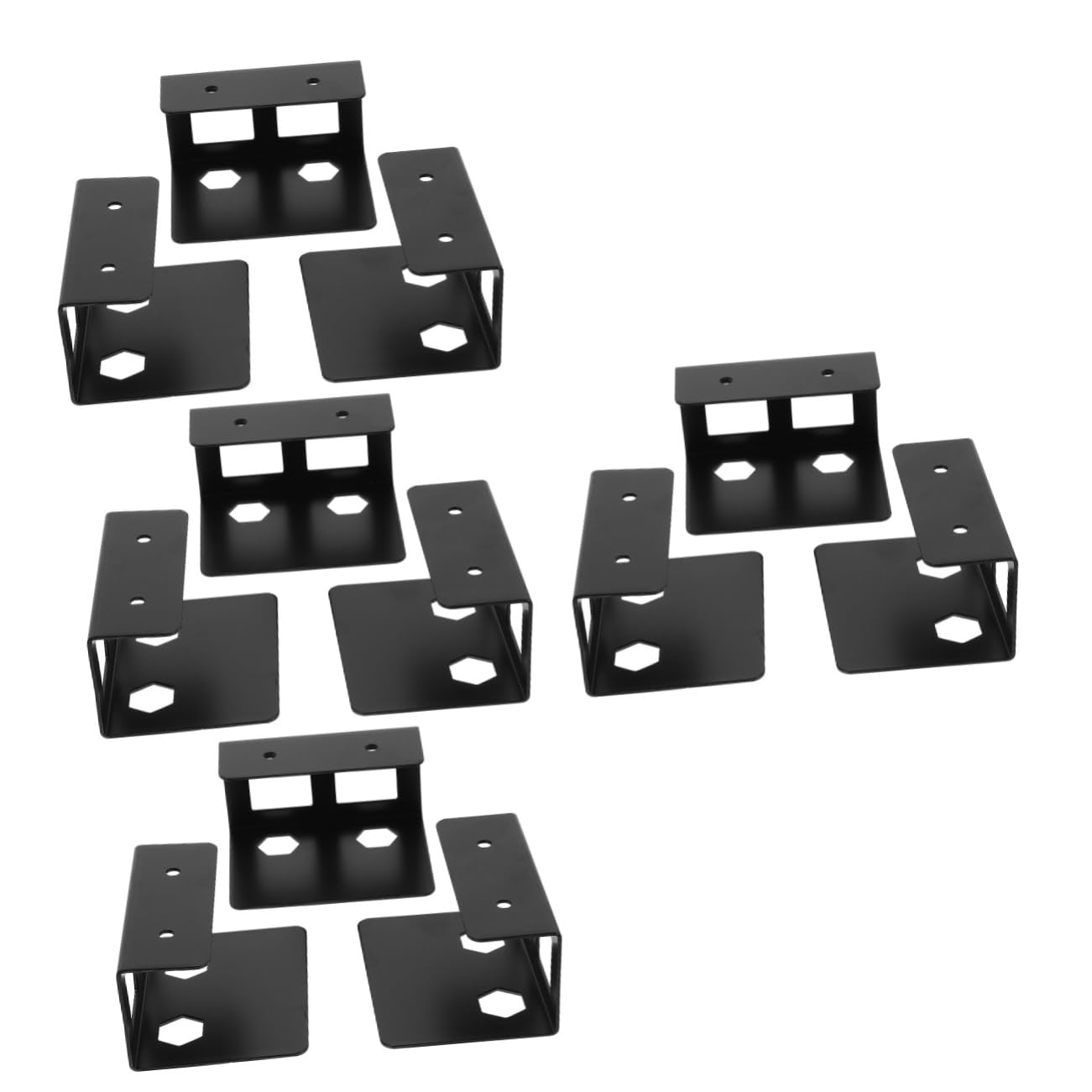 Tofficu 4juegos Soporte De Escritorio para Laptop y Teclado Organizador Metálico Protección Estante para Almacenamiento De Dispositivos para Computadoras Portátiles y Accesorios