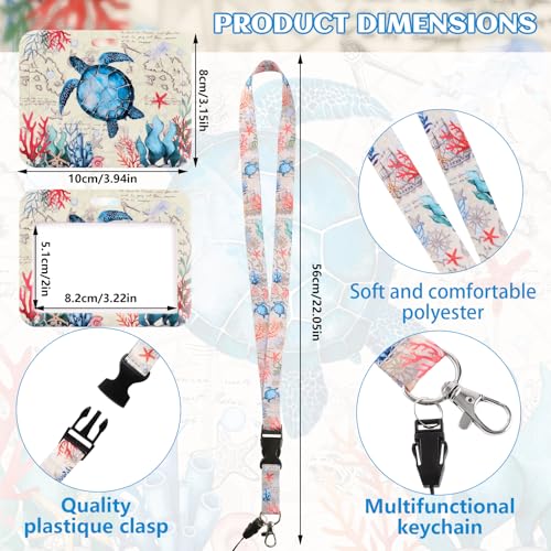 Ausweishülle mit Band, Ausweishalter Ausziehbar Kartenhülle Lanyard Ausweishülle Schlüsselband Ausziehbar mit 2 Kartenhülle für Schüler Lehrer Krankenschwester