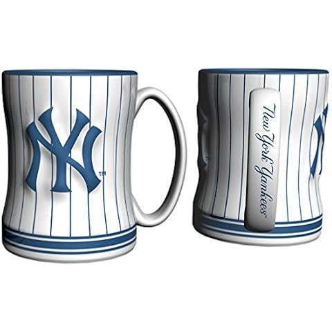 Boelter Brands MLB New York Yankees 278691 Coffee Mug, Team Color, 14 oz Cover