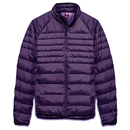 piuma d'oca Stand-up collar Timberland Giacca trapuntata da uomo con testina impermeabile (Purple, M)