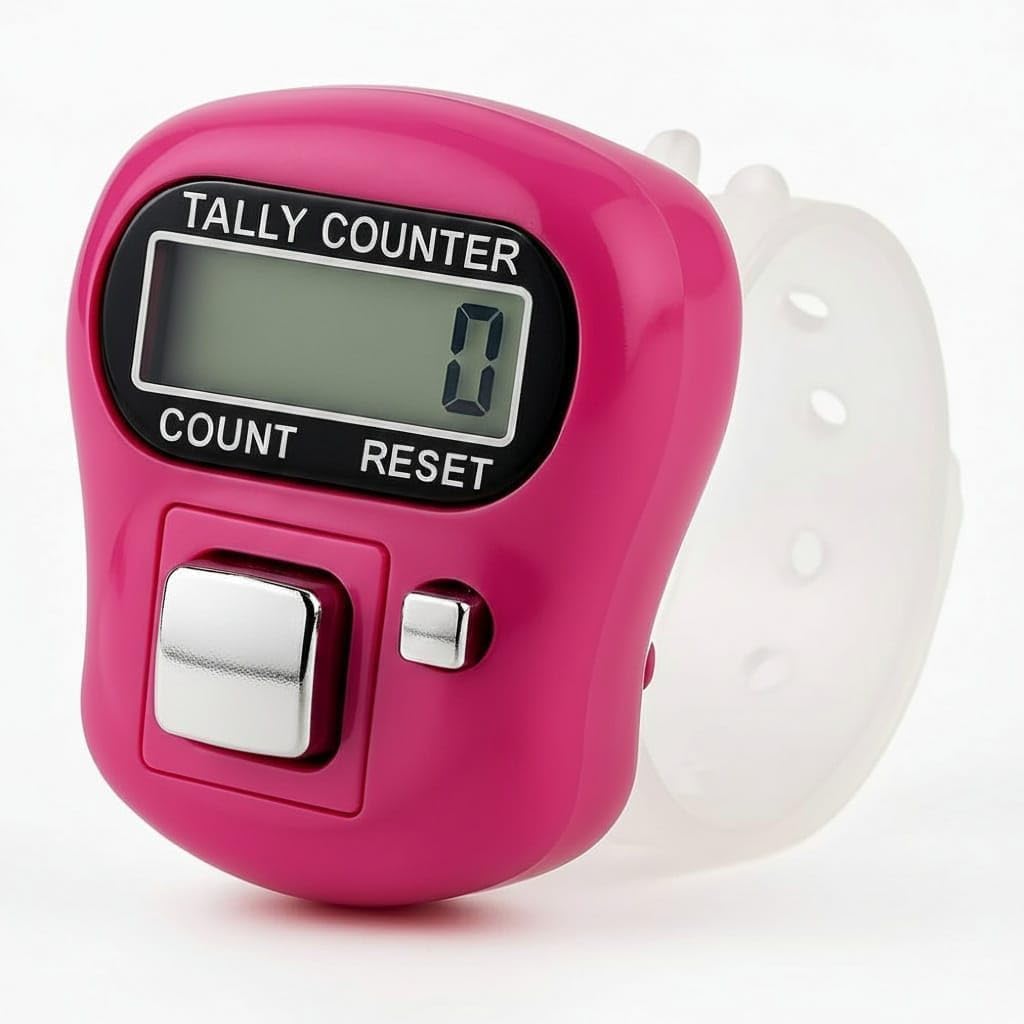 Naam Jap Counter | Mini Digital Tally Counter Finger Ring | Different Use Naam Jaap Chanting Count for Mantra Jap, Meditation, Prayer | Digital Counting Device-Multicolor (Pack of-1)-image-19