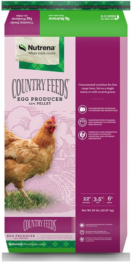 Nutrena Country Feeds Egg Producer Pellet 50 Pounds