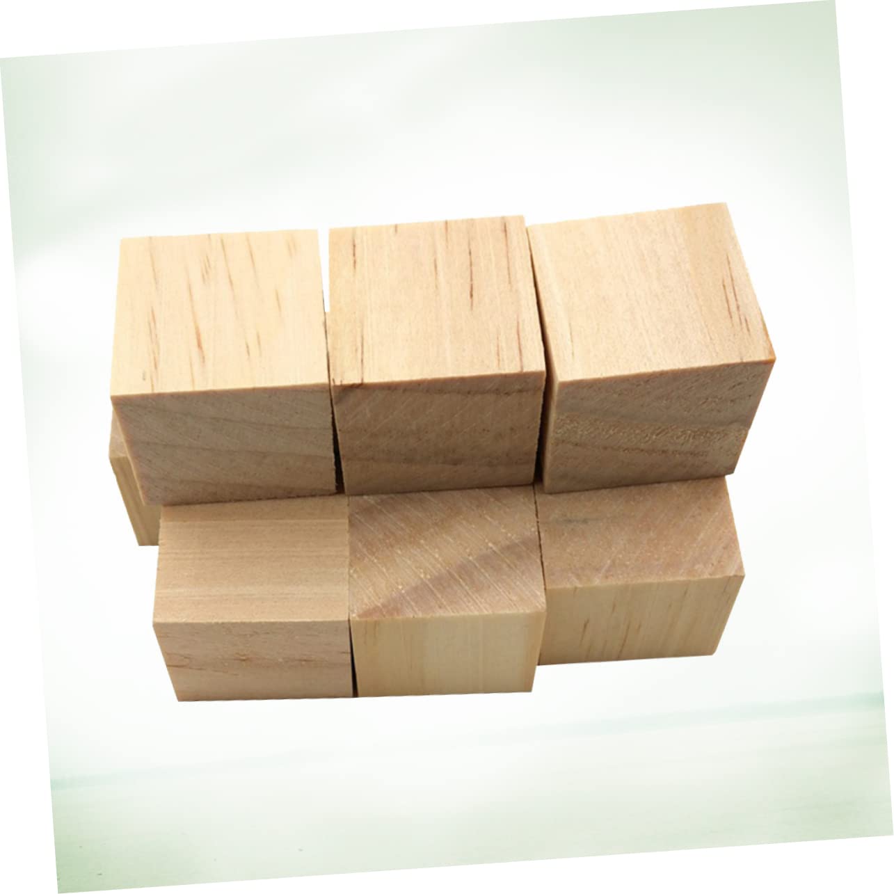 36 Bloques Cubos Madera Natural sin Manualidades DIY