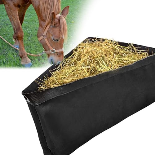 Mangeoire à foin à alimentation lente pour cheval en déplacement