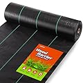 LAVEVE 6FT x 100FT Weed Barrier Landscape Fabric, 3.2oz Premium Heavy Duty Garden Cloth, Ground Cover for Gardening, Farming