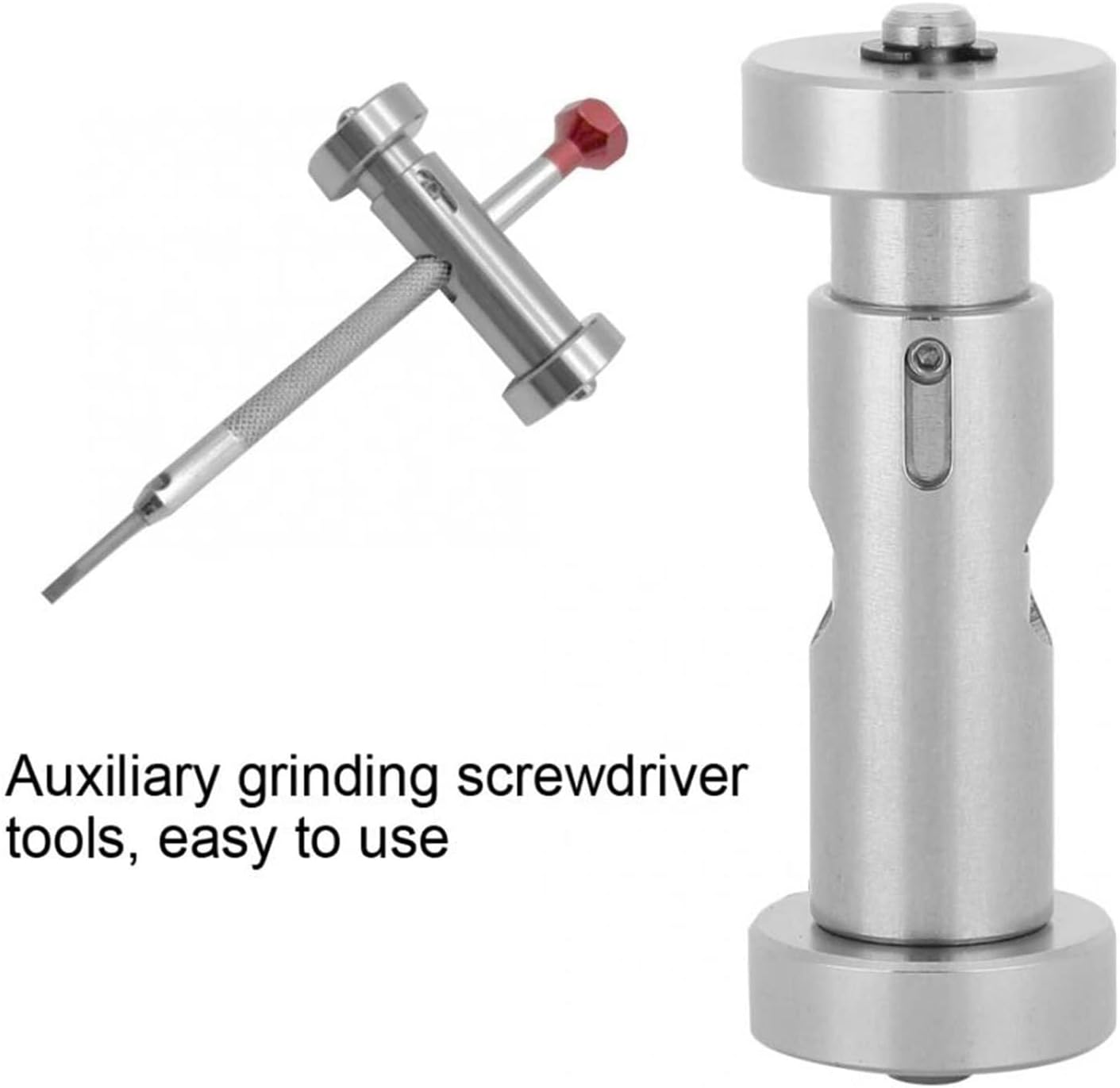 Auxiliary Grinding Screwdriver Tool All Steel Machine Wheel Grinding Screwdriver Tool Accessory Watch Repair Tool for Watchmaker Tool kit for Watch Repair