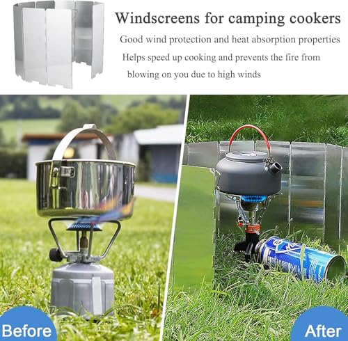 Pare-brise réchaud camping résout le problème de cuisson - 5