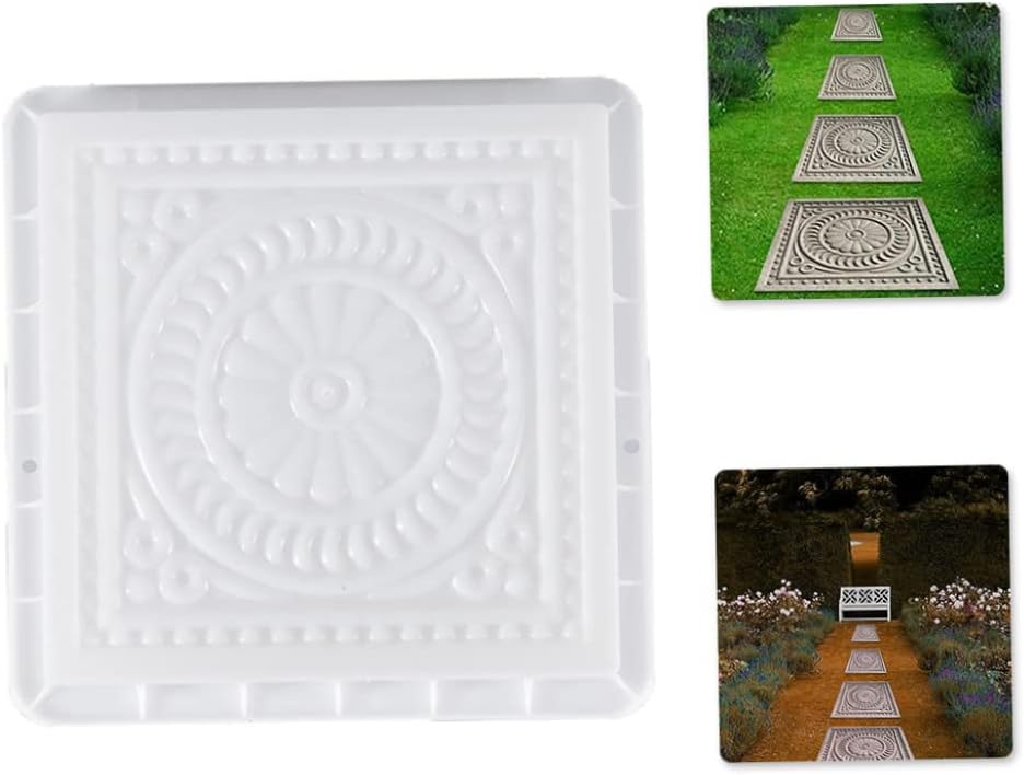 Square Paving Mold DIY Stepping Stones Mould Garden Landscape Brick Pedal Making Tools Pumice Stone for Feet, Foot Callus Remover, Callus Remover for Feet, Foot Scrubber, Pedicure Tools for