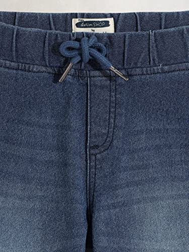 Image of Cherry Crumble Blue Washing Effect Denim Casual Wear Regular Fit Summer Trouser for Boys