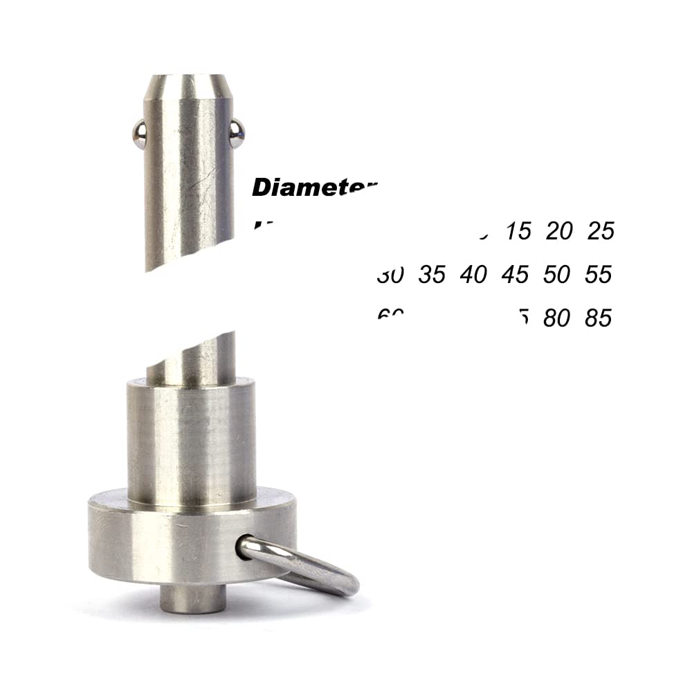 VCN112 BLPR Perni di bloccaggio a sfera/Perni a sgancio rapido in acciaio inossidabile con impugnatura ad anello/DIA 5/6/8/10/12/16/20, perni LGTH da 10 a 100 mm-VCN112-20,15 mm