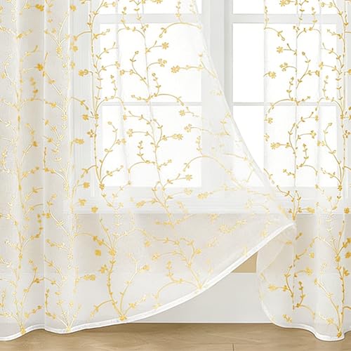 Rideau en voile transparent grande taille voilage moderne lumière douce - 4