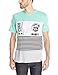 Southpole Men's Short Sleeve Cut and Sewn Stripe T-Shirt with HD Prints