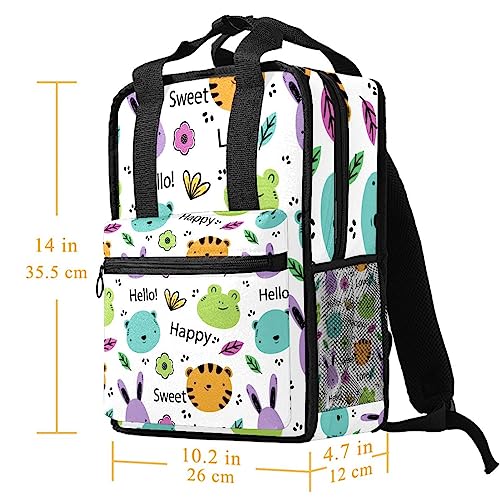 Sac à dos pour garçon cartable pour fille imprimé animaux - 5