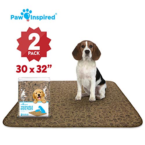 image for Paw Inspired Washable Pee Pads for Dogs | Reusable Puppy Pads | Waterp