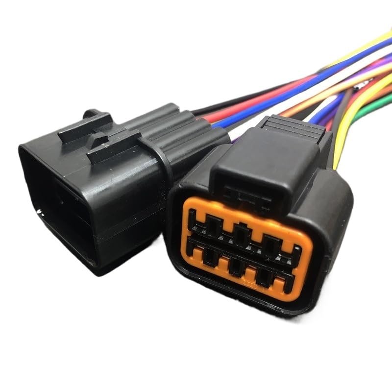 Conector de lámpara automotriz macho y hembra K+UM PB625-08027 PB621-08020 de 8 pines/vías para faros delanteros (50 juegos macho hembra)